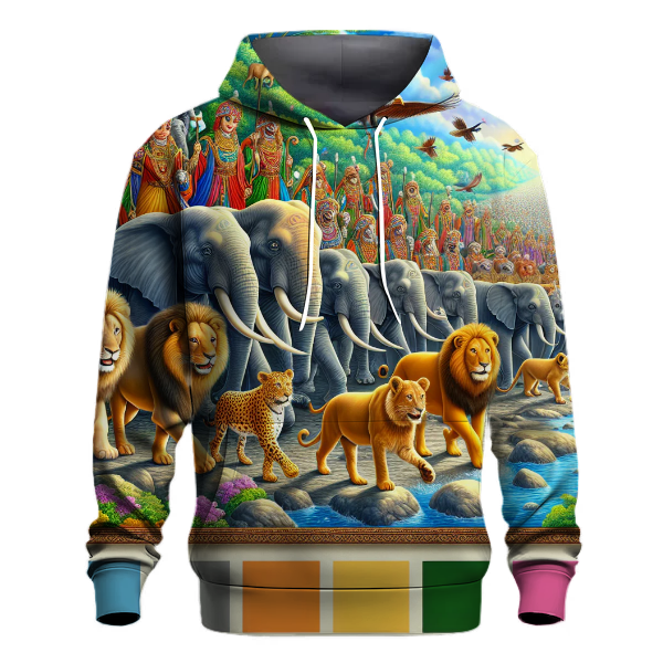 Lively Animal Parade Hoodie