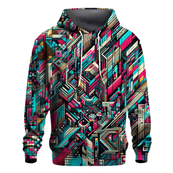 Glitch Art Fusion Hoodie