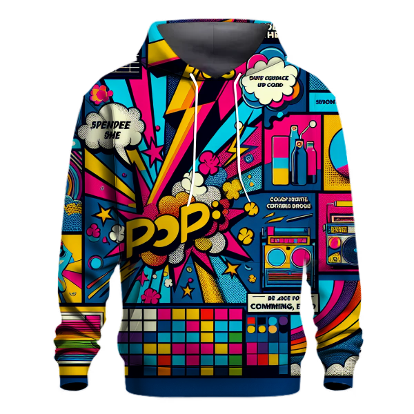 Classic 70s Pop Art Hoodie