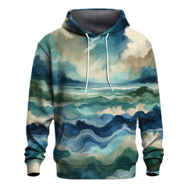Sapphire Ocean Tides Hoodie