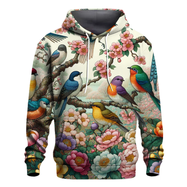 Charming Garden Birds Hoodie