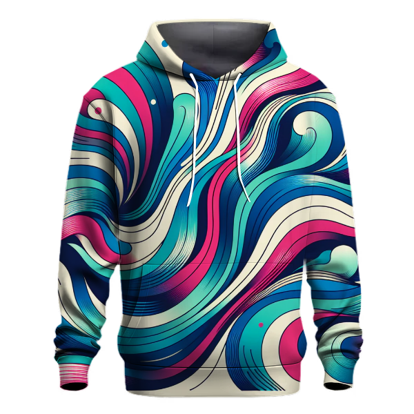 Colorful Wave Patterns Hoodie