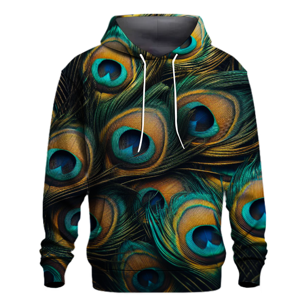 Glamorous Peacock Feathers Hoodie