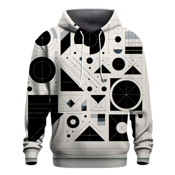 Minimalist Geometric Fusion Hoodie