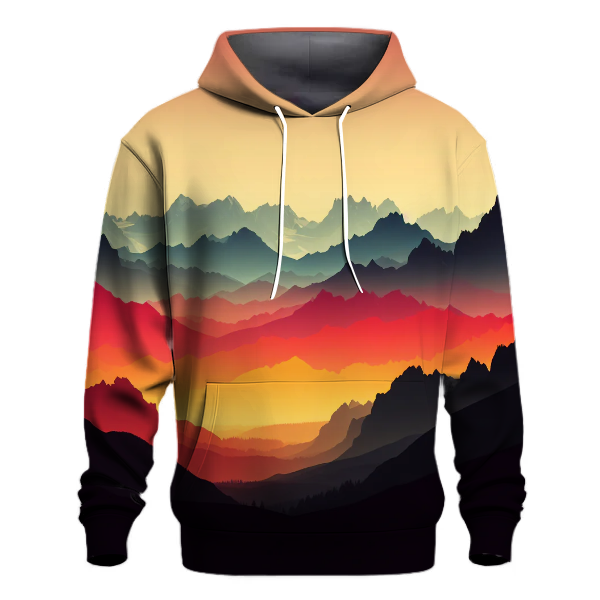 Mountain Sunrise Glow Hoodie