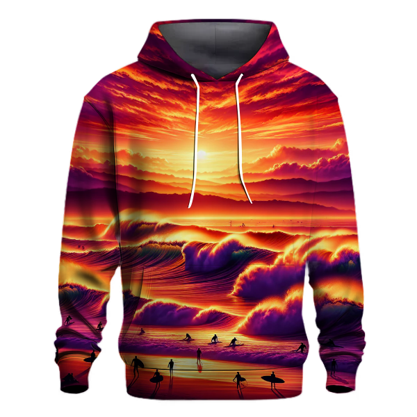 Surfing Sunset Rush Hoodie