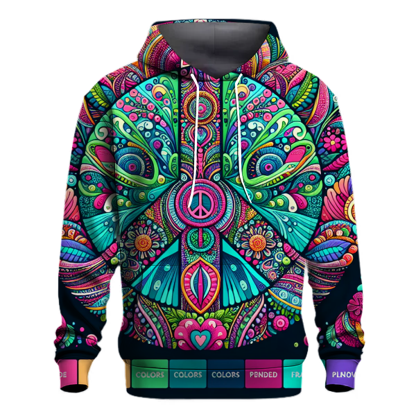 Artistic Peace Sign Hoodie