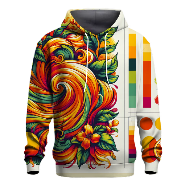 Citrus Grove Splash Hoodie