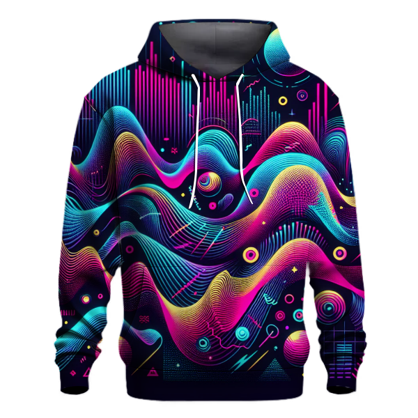 Neon Synth Soundscape Hoodie