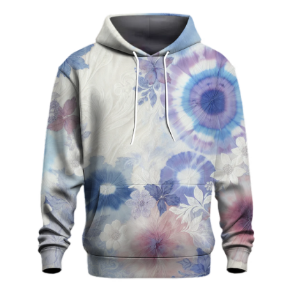 Frosted Petals Tie-dye Design Hoodie