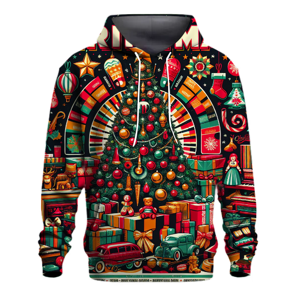 Retro Holiday Album Cover Hoodie