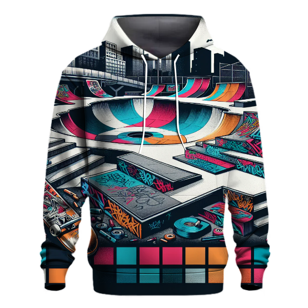 Skateboard Swirls Hoodie
