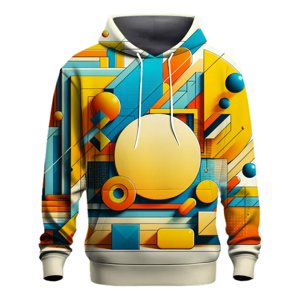 Geometric 70s Fun Hoodie