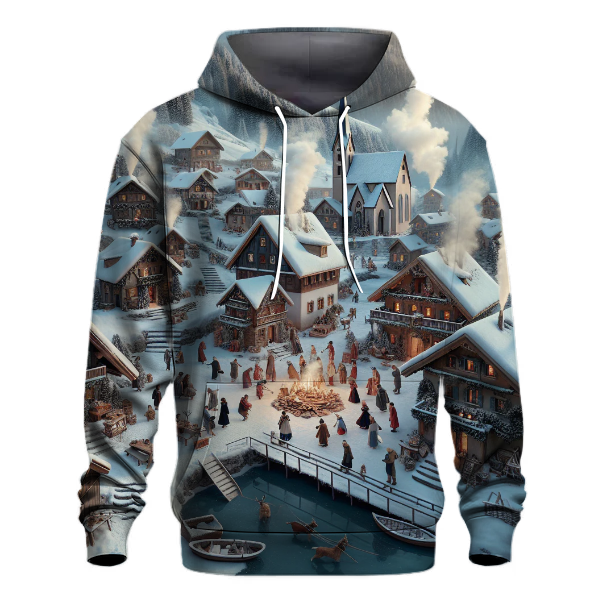 Snowy Village Festivity Hoodie