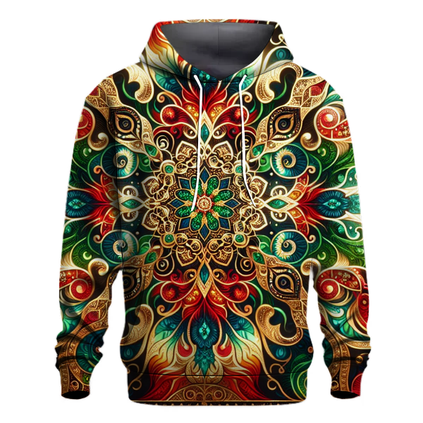 Festive Sparkle Tie-dye Hoodie