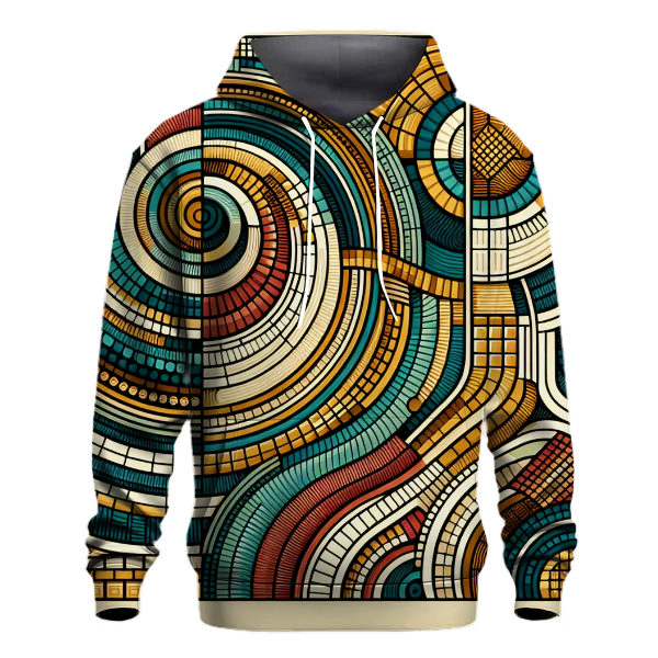 Groovy Geometric Maze Hoodie