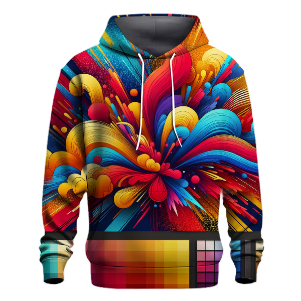 Retro Color Burst Hoodie