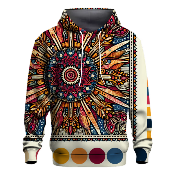 Bohemian Sunburst Radiance Hoodie