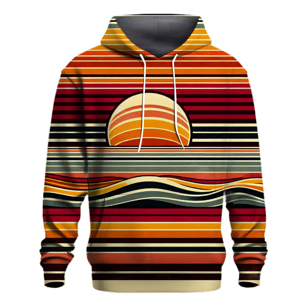 Sunset Retro Stripes Hoodie