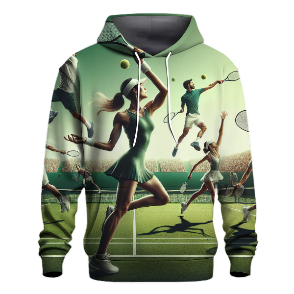 Timeless Tennis Elegance Hoodie