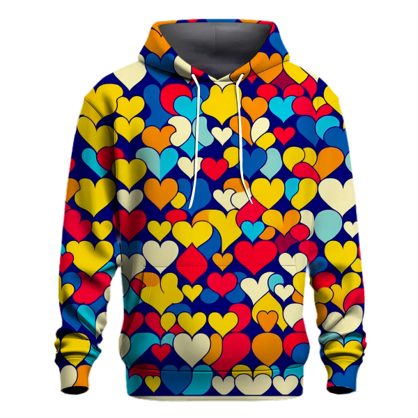 Retro Funky Heart Hoodie