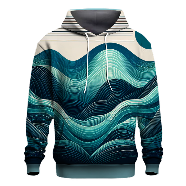 Marine Wave Fusion Hoodie