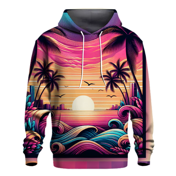Miami Sunset Vibes Hoodie