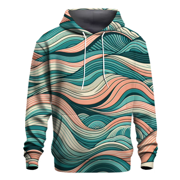 Oceanic Harmony Waves Hoodie