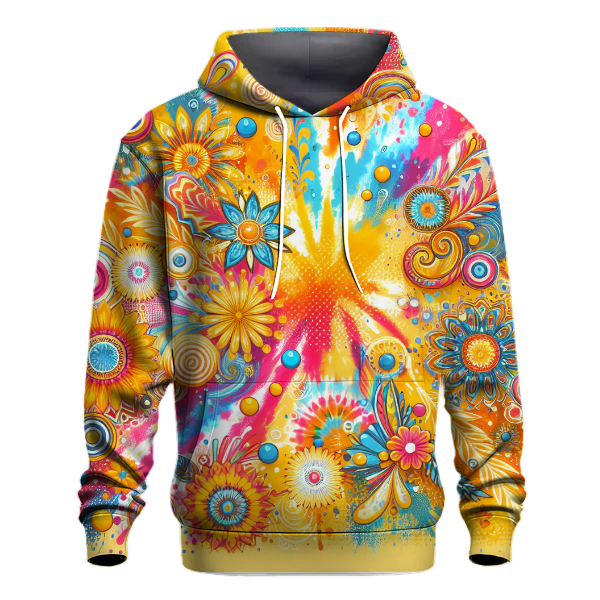 Fiesta Fun Tie-Dye Design Hoodie