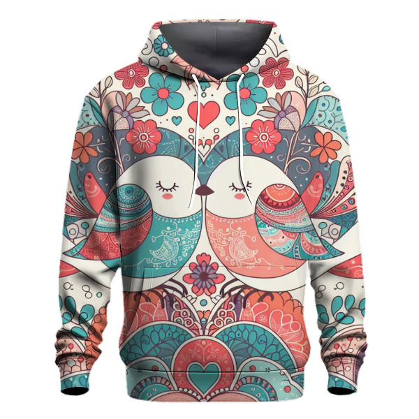Vintage Lovebirds Hoodie