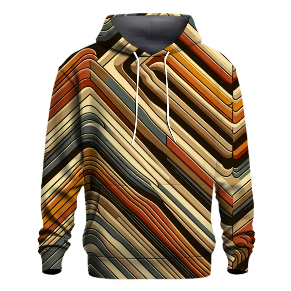 Groovy Chevron Waves Hoodie