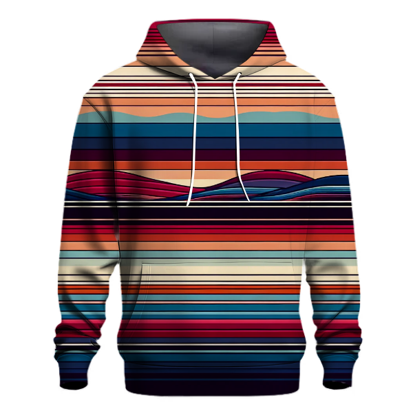 Sunset Silhouette Stripes Hoodie