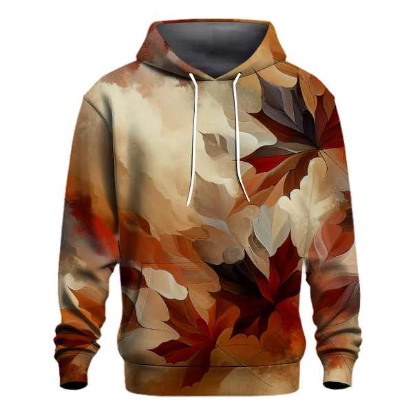 Copper Autumn Leaves Hoodie