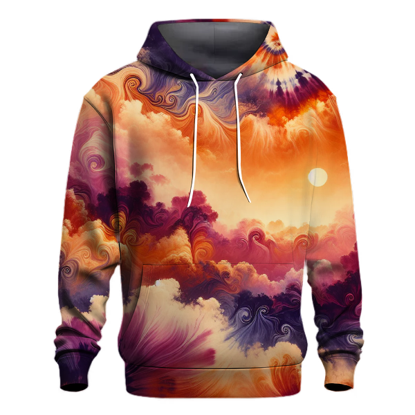 Sunset Dreamscape Tie-dye Design Hoodie