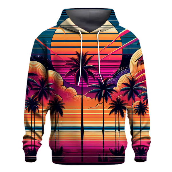 Retro Miami Dreamscape Hoodie