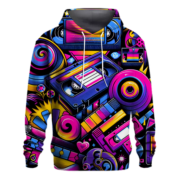 Vibrant Video Vortex Hoodie