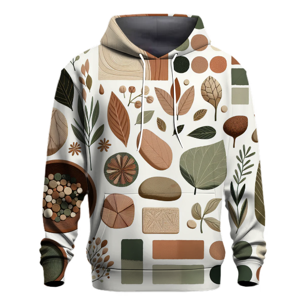 Earthy Tones and Patterns Hoodie