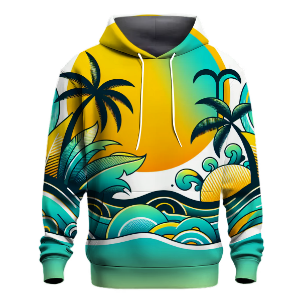 Tropical Wave Splash Hoodie