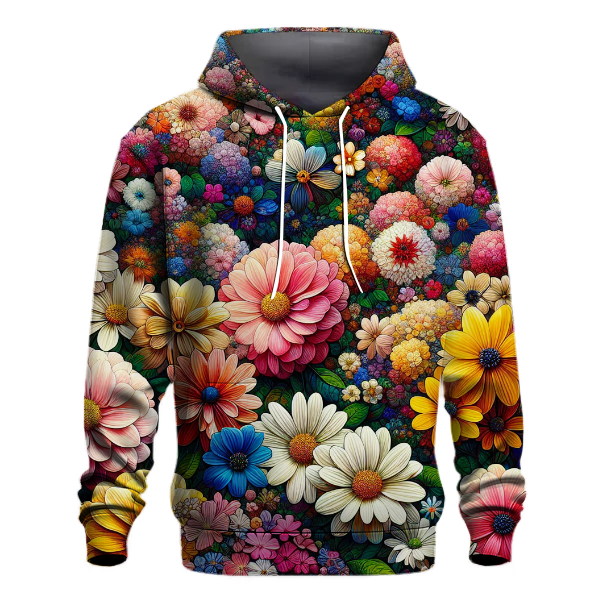 Cheerful Garden Blooms Hoodie
