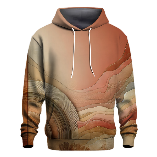 Rustic Clay Gradient Design Hoodie