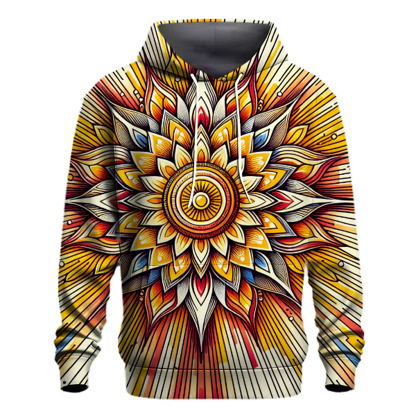 Colorful Sunshine Rays Hoodie