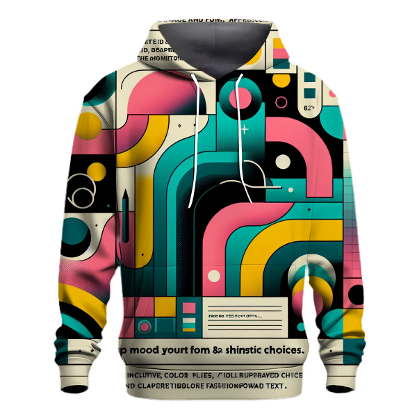 Groovy Abstract Color Splash Hoodie