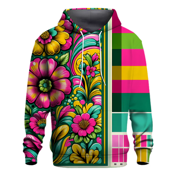 Bold Floral Explosion Hoodie
