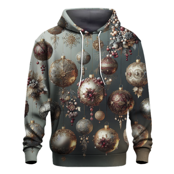 Elegant Christmas Ornaments Hoodie