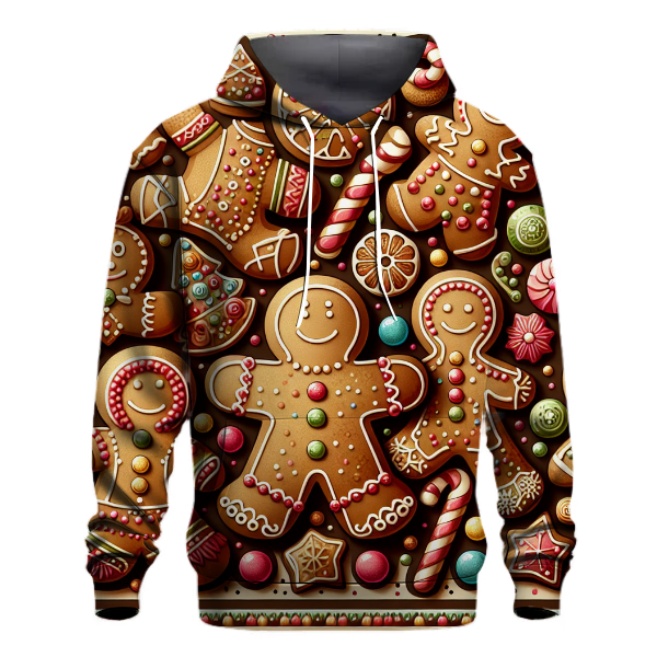 Joyful Holiday Gingerbread Men Hoodie