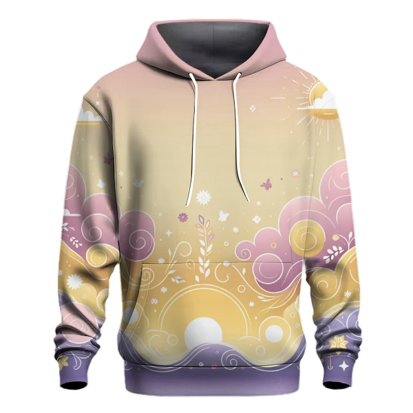 Pastel Rainbow Cascade Hoodie