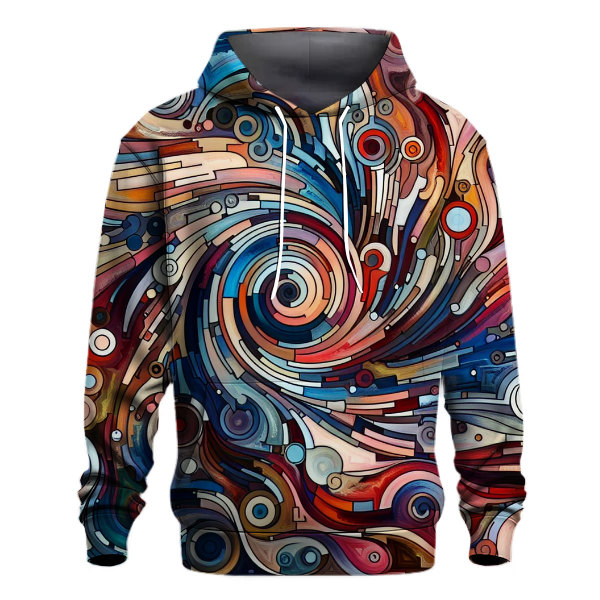 Energetic Abstract Splash Hoodie