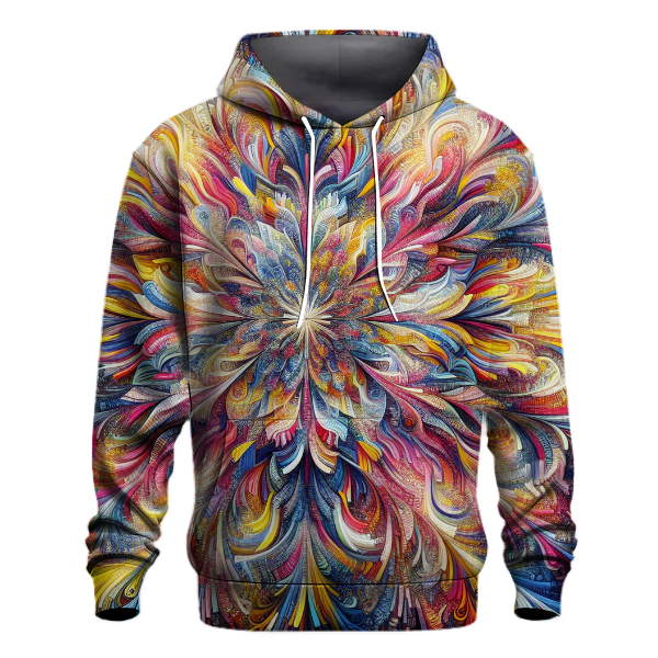 Vibrant Carnival Kaleidoscope Hoodie