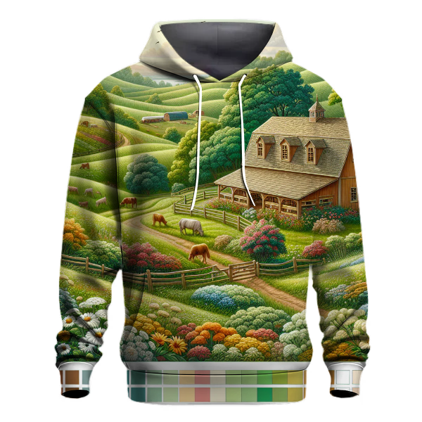 Quaint Country Barnscape Hoodie