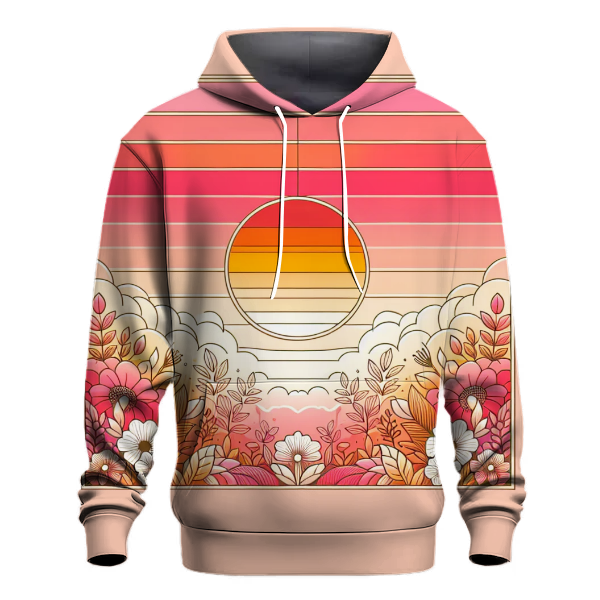Radiant Flora Gradient Hoodie